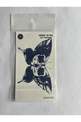 Ai̇rbrush Tattoo Kelebek Mi̇ni̇mal 11X8 Cm Yarı Kalıcı Geçi̇ci̇ Dövme Yapıştırma Dövme