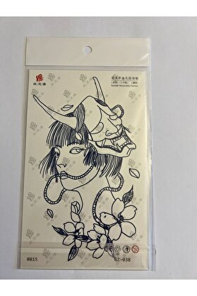 Ai̇rbrush Tattoo Şeytan Ve Melek 18X11 Cm 1 Ay Kalıcı Kalıcı Geçi̇ci̇ Dövme Yapıştırma Dövme