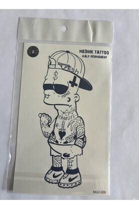 Ai̇rbrush Tattoo Serseri̇ 18X11 Cm Yarı Kalıcı Hayalet Geçi̇ci̇ Dövme Yapıştırma Dövme