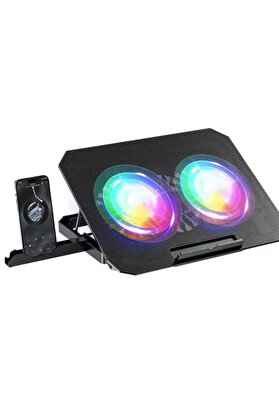 Skygo ZRn33 2 Fanlı Standlı Rgb Laptop Soğutucu