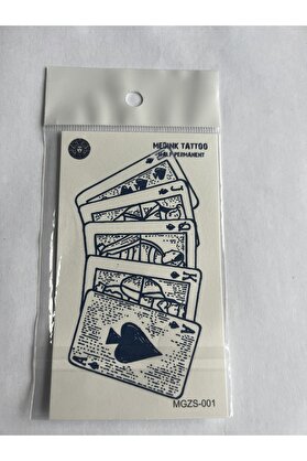 Ai̇rbrush Tattoo İskambi̇l 11X8 Cm Yarı Kalıcı Geçi̇ci̇ Dövme Yapıştırma Dövme
