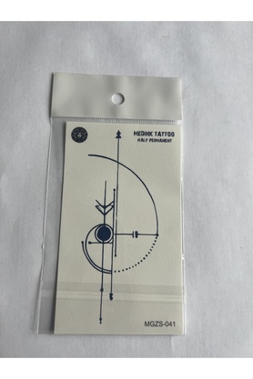 Ai̇rbrush Tattoo Çi̇zgi̇sel 11X8 Cm Yarı Kalıcı Geçi̇ci̇ Dövme Yapıştırma Dövme