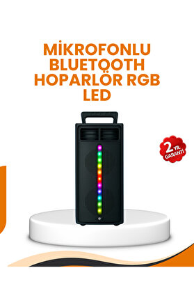 Toptan Bulurum Bluetooth Işıklı Hoparlör – 2x5W Güç | USB + TF Kart + FM Ra | Siyah Renk (Kopya)