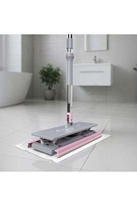 STOREMAX shopverse One Click Mop Paleti 4XL Büyük Palet 32cm, 8 Adet Bez Hediyeli, Asansörlü Mekanizma Çok Pr