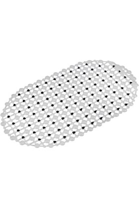 STOREMAX shopverse Mark Eko Serisi - Küvet İçi Kaydırmaz Oluklu Oval Paspas 63 x 34 cm, Siyah trendflick 1014