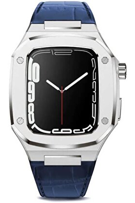 STOREMAX shopverse İle Uyumlu 44mm KRD-67 Kordon Lacivert-Gümüş trendflick 1014773