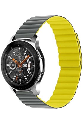 STOREMAX shopverse İle Uyumlu 2 40mm KRD-52 Kordon Gri-Sarı trendflick 1014773