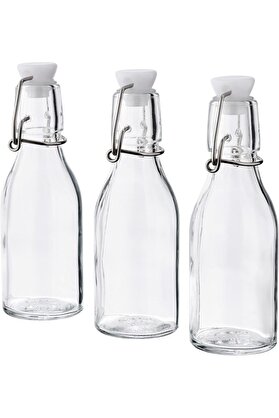 STOREMAX shopverse 3 Adet Cam-Vakumlu Su Şişesi 15 cl Sos-Yağ Şişesi trendflick 1014773