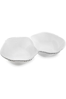 STOREMAX shopverse Maris Melamin 2 Bölmeli Beyaz Servis Kase 32.6x24.6x7.1 cm trendflick 1014773