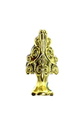 Erbar Lükens Sandık Ayağı, Kutu Ayak 4 cm - Sarı