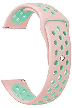 STOREMAX shopverse Gear S3 Frontier İçin Pembe Yeşil Spor Silikon Kordon trendflick 1014773