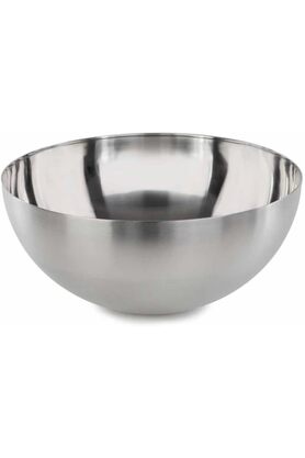 STOREMAX shopverse Salata Kasesi "Blanda Blank" Servis Kasesi 28 cm Çap PASLANMAZ ÇELİKTEN Gümüş trendflick 1