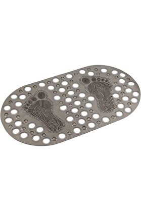 STOREMAX shopverse Mark Premium Serisi - Küvet İçi Kaydırmaz Ayak Desenli Paspas 66,5 x 36,5 cm, Siyah trendf