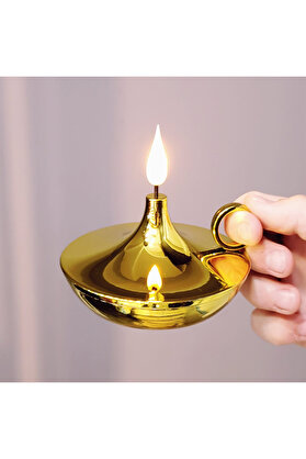 Evi̇mdeyokyok Dekorati̇f Gold Pi̇lli̇ Mum