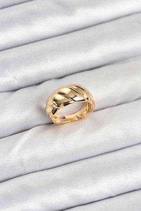 Evi̇mdeyokyok Gold Renk Bombeli̇ Sarmal Yüzük Tj-Byk3908