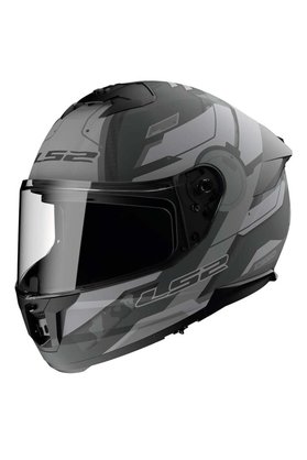 LS2 Stream 2 Güneş Visörlü Motosiklet Kaskı Shadow Mat Titanium Gri