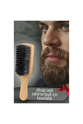 Buti̇k Turk Sakal Tarama Fırçası Ahşap Saplı