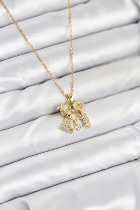 Buti̇k 316L Çeli̇k Zi̇nci̇r Gold Renk Erkek Kız Model Kadın Kolye