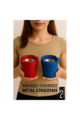 Buti̇k Kokusuz Dumansız Küllük - 2 Li̇ Küllük Seti̇ Kafe Küllüğü Restoran Küllüğü Masaüstü Küllük