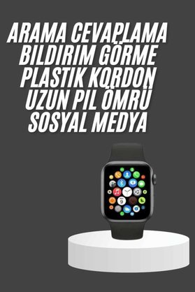 Ethab Giyim Akıllı Saat Çok Fonksiyonlu Uyku Takibi Adımsayar Nabız Ölçer Arama Cevaplaya - Glst6567-856