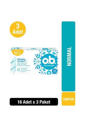 o.b. O.B Tampon Normal 16'lı x3