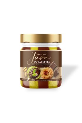 Patiswiss Sütlü Çikolatalı Antep Fıstığı Kreması – Juva Dubai Style 200G
