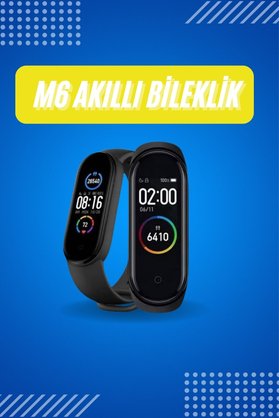 Ethab Giyim Akıllı Uyumlu Bileklik M6 Adımsayar Spor Modları Çağrı Görme Türkçe Menü - Glst7831-6006
