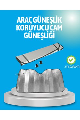 Ethab Giyim Gelişmiş Yansıtıcılı Katlanabilir Araç Güneşliği – Alüminyum & Süngerl - Glst5669-188