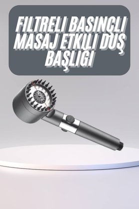 Ethab Giyim Yüksek Performanslı Masaj Etkili Su Tasarruflu Duş Başlığı Krom Kaplama Uzun - Glst1978-106