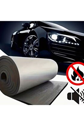 Evi̇mdeyokyok Kaput Altı Alümi̇nyum Folyolu Kendi̇nden Yapışkanlı 6Mm 100X150 Kauçuk Ses Yalıtım Levhası