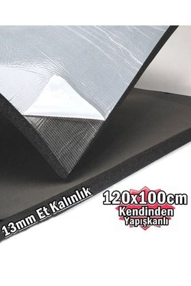 Evi̇mdeyokyok Araç Oto Ses Isı 13Mm Kauçuk Izolasyon Karavan Yalıtım Malzemesi̇ 120Cmx100Cm Levha Yapışkanlı