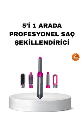 Ethab Giyim 5’İ 1 Arada Saç Şekillendirme Seti Negatif İyon Teknolojili Ve Hızlı Kurutmal - Glst8856-880