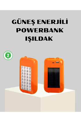 Bi̇ Seyyar 10000 Mah Güneş Enerji̇li̇ Powerbank Ve Led Kamp Lambası