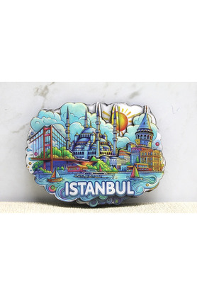 Evi̇mdeyokyok Ahşap İstanbul Temalı Magnet Alk4361