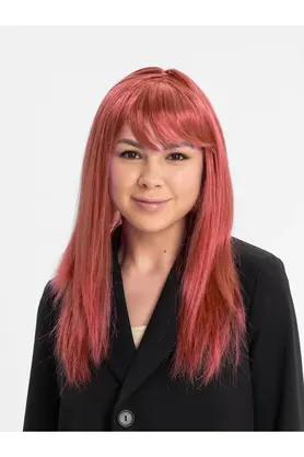 Evi̇mdeyokyok Kızıl Renk Düz Kesi̇m Uzun Parti̇ Peruğu Takma Saç