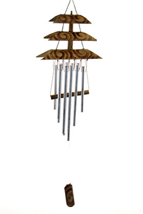 Evimdeyokyok Bambu Metal Çanlı Rüzgar Çanı Repot-4