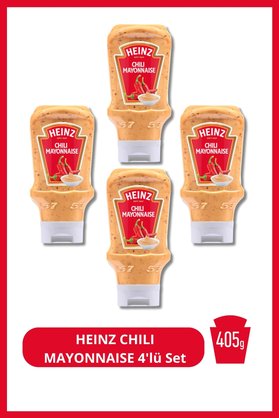 Heinz Hot Chili Acılı Mayonez 405 g 4'lü Set