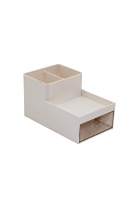 Go İthalat Tek Çekmeceli̇ + 3 Bölmeli̇ Plasti̇k Makyaj - Takı Organi̇zer 16X9.5Cm - Y 5--9.5Cm (5324)