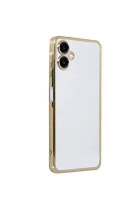 Ceptetoptan Myt09   Galaxy A06 Uyumlu Kılıf Lensli̇ Si̇li̇kon - Gold