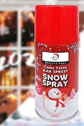 İrhanlar Yılbaşı Yeni̇yıl Kar Spreyi̇ Eri̇meyen Cama Yazılan Çam Ağaç Noel New Year Snow Spray 1 Adet 150 Gr