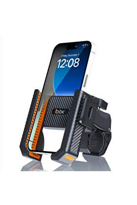 Evimdeyokyok Gidon Bağlantılı Bisiklet Motosiklet İçin Esnek Abs 4-7.8″ İnç Telefon Tutucu 360° Dönebilen Tasarım