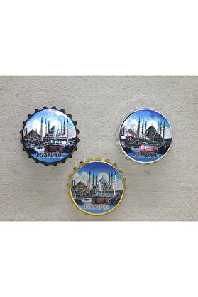 Evi̇mdeyokyok İstanbul Temalı Metal Magnet Alk4339