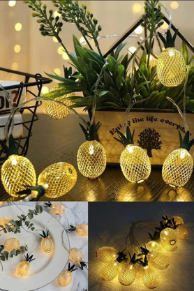 Evimdeyokyok 2M 10 Led Pilli 2 Kademeli Ananas Led Işık Mz6200-251