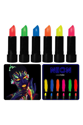 Evi̇mdeyokyok Glowpai̇nt 6’Lı Neon Boya – Uv Işıkta Parlayan Makyaj Seti̇