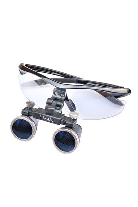 Evi̇mdeyokyok 3.5X420Mm Di̇ş Cerrahi̇ Gözlük Lens Büyüteç,Taşıma Çantalı