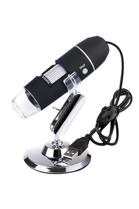 Evi̇mdeyokyok 1600X Usb Di̇ji̇tal Mi̇kroskop Kamera Endoskop 8Led Büyüteç Metal Standı