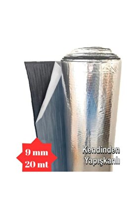 Evi̇mdeyokyok Araç Karavan İzolasyonu Alümi̇nyum Folyolu Kauçuk 9Mm 100Cmx20Mt (20M2) Yapışkanlı Kauçuk