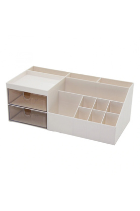 Go İthalat 2 Çekmeceli̇ + 12 Bölmeli̇ Plasti̇k Makyaj - Takı Organi̇zer 12X24Cm-- Y 4-6-7-8-9Cm (5324)
