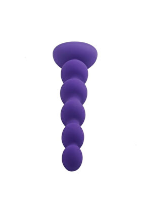 Meyrabest Aphrodi̇si̇a Si̇li̇cone 5 Beads Uzaktan Kumandalı Boncuk Anal Vi̇bratör-Purple