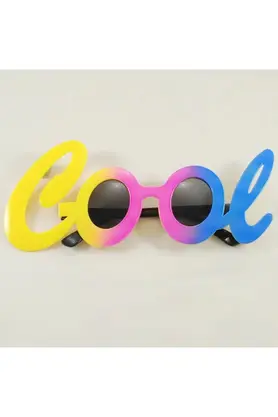 Evi̇mdeyokyok Cool Yazılı Rengarenk Parti̇ Gözlüğü 21X8 Cm